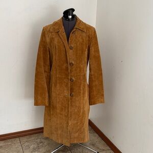 Vintage Express Leather Jacket Trench